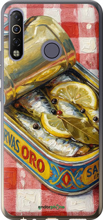 Силиконовый чехол Vintage Sardine Tin Phone для Tecno Camon 12 Air CC6 - 6772u-2389 изображение 