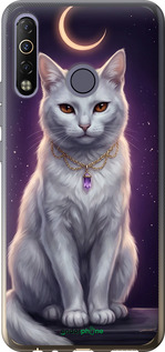 Силиконовый чехол Mystic White Cat Gothic Dark Purple Gold для Tecno Camon 12 Air CC6 - 6805u-2389 изображение 
