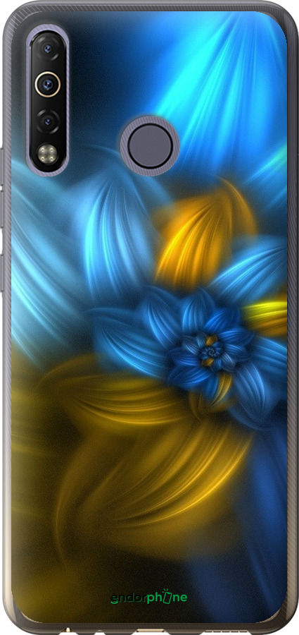 

Силіконовий чохол "Візерунок 46" для Tecno Camon 12 Air CC6, Синій