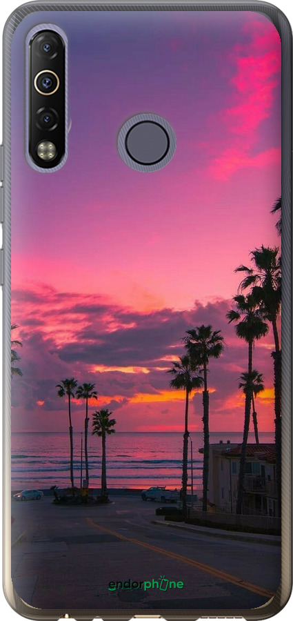 Силіконовий чехол Пальми для Tecno Camon 12 Air CC6 - 5873u-2389 изображение 