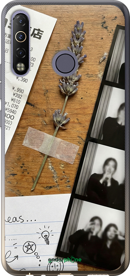 Силиконовый чехол Aesthetic Scrapbook Collage для Tecno Camon 12 Air CC6 - 6773u-2389 изображение 