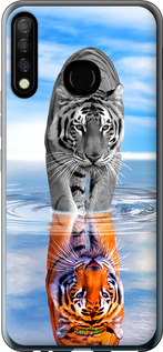 Силіконовий чехол Тигр для Tecno Camon 12 CC7 - 6016u-2432 изображение 