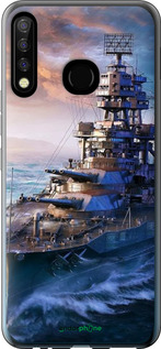 Силиконовый чехол Военный корабль, world of tanks, wargaming для Tecno Camon 12 CC7 - 6461u-2432 изображение 