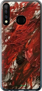Силиконовый чехол 'Абстрактная композиция в красных тонах' для Tecno Camon 12 CC7 -  изображение 8