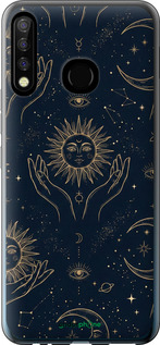 Силіконовий чохол 'Celestial Harmony: Sun & Moon Gold Mystic Pattern' для Tecno Camon 12 CC7 зображення 3