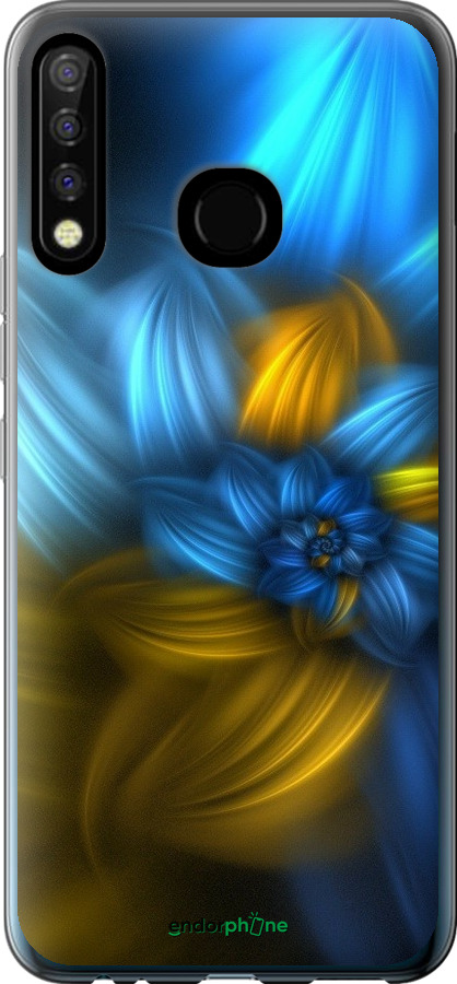 

Силіконовий чохол "Візерунок 46" для Tecno Camon 12 CC7, Синій