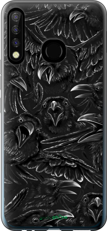 Силіконовий чехол Вороня лють для Tecno Camon 12 CC7 - 6474u-2432 изображение 