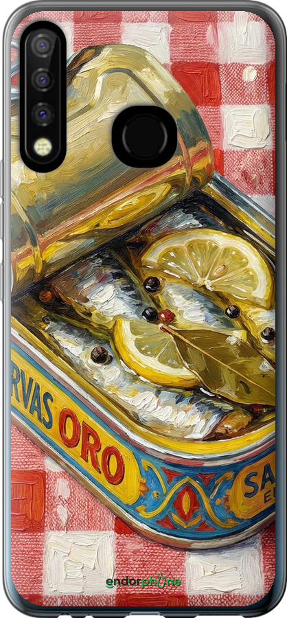 Силиконовый чехол Vintage Sardine Tin Phone для Tecno Camon 12 CC7 - 6772u-2432 изображение 