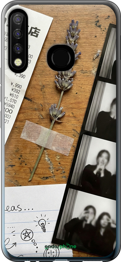 Силиконовый чехол Aesthetic Scrapbook Collage для Tecno Camon 12 CC7 - 6773u-2432 изображение 