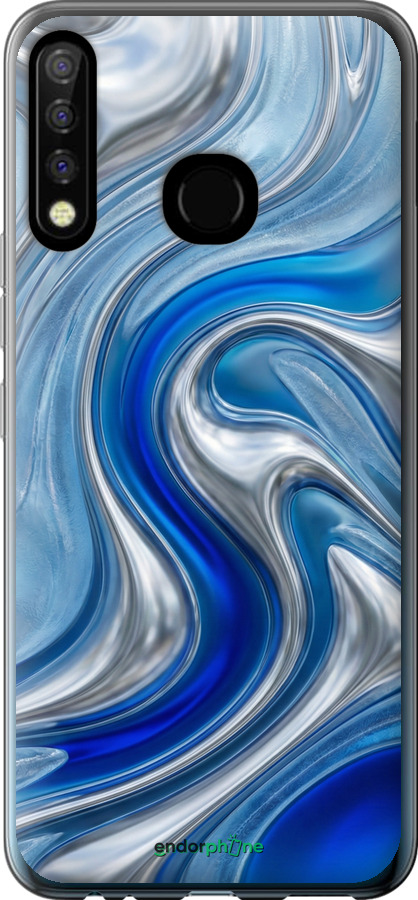 Силиконовый чехол Liquid Chrome для Tecno Camon 12 CC7 - 6781u-2432 изображение 