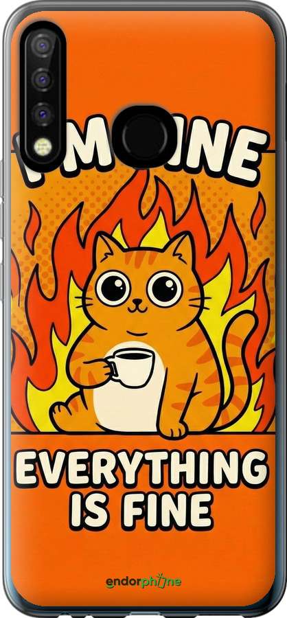 Силиконовый чехол Funny Cat для Tecno Camon 12 CC7 - 6786u-2432 изображение 