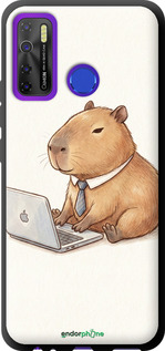 TPU чехол Funny Capybara CEO Working для Tecno Camon 15 - 6777b-2405 изображение 