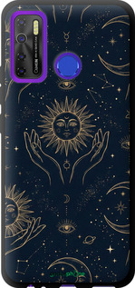 TPU чехол Celestial Harmony: Sun & Moon Gold Mystic Pattern для Tecno Camon 15 - 6778b-2405 изображение 