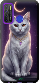 TPU чехол Mystic White Cat Gothic Dark Purple Gold для Tecno Spark 5 Pro KD7 - 6805b-2445 изображение 