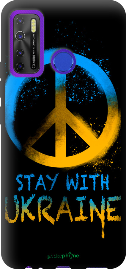 TPU чехол Stay with Ukraine v2 для Tecno Spark 5 Pro KD7 - 5310b-2445 изображение 