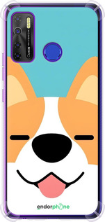 Силикон с усиленными углами чехол Корги для Tecno Spark 5 Pro KD7 - 6280sp-2445 изображение 