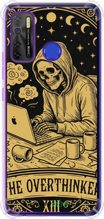 Силіконовий протиударний с посиленими кутами чохол 'The Overthinker' для Tecno Spark 5 Pro KD7 зображення 1