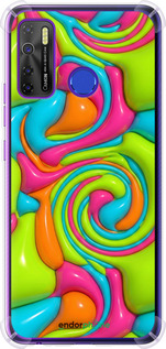 Силикон с усиленными углами чехол Y2K Jelly Dream для Tecno Spark 5 Pro KD7 - 6780sp-2445 изображение 