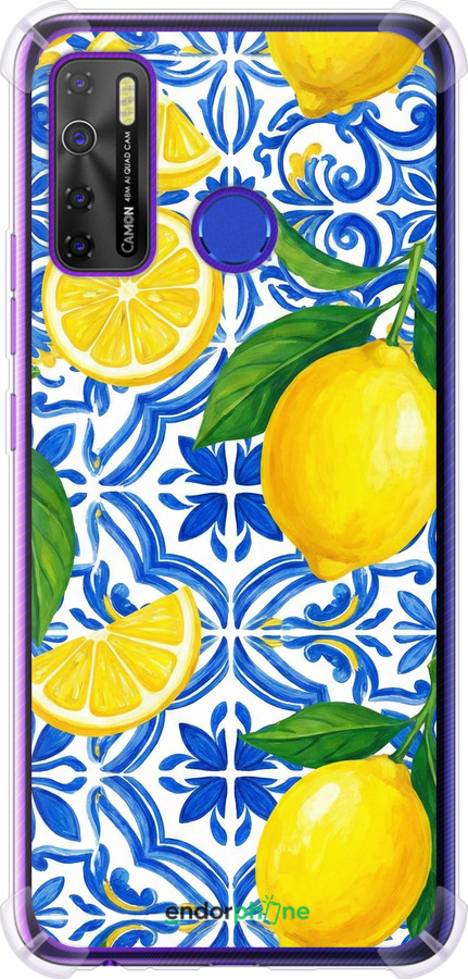 Силіконовий протиударний с посиленими кутами чехол Grocery Girl Italian Summer для Tecno Spark 5 Pro KD7 - 6766sp-2445 изображение 