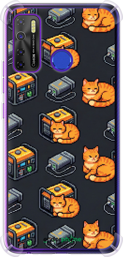 Силіконовий протиударний с посиленими кутами чехол Autonomous Zone для Tecno Spark 5 Pro KD7 - 6771sp-2445 изображение 