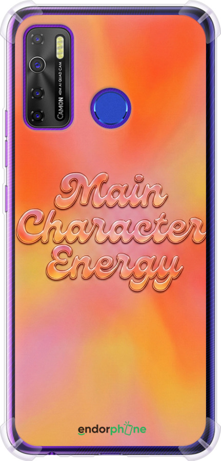 Силіконовий протиударний с посиленими кутами чехол Aura Gradient Main Character Energy Aesthetic Y2K для Tecno Spark 5 Pro KD7 - 6783sp-2445 изображение 