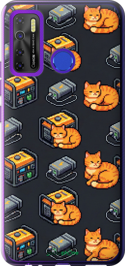 Силиконовый чехол Autonomous Zone для Tecno Spark 5 Pro KD7 - 6771u-2445 изображение 