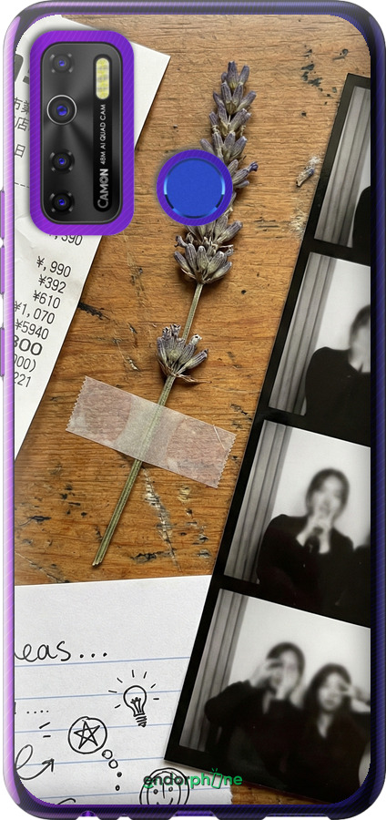 Силиконовый чехол Aesthetic Scrapbook Collage для Tecno Spark 5 Pro KD7 - 6773u-2445 изображение 