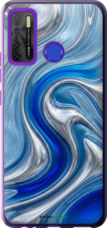 Силиконовый чехол Liquid Chrome для Tecno Camon 15 - 6781u-2405 изображение 