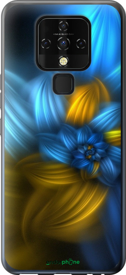 

Силіконовий чохол "Візерунок 46" для Tecno Camon 16 SE CE7j, Синій