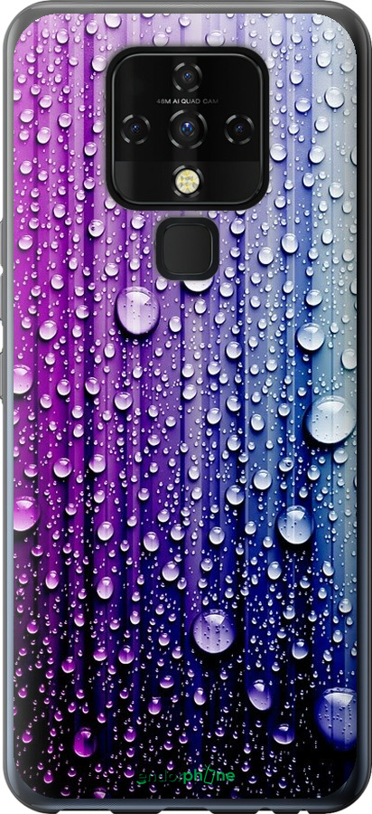 

Силіконовий чохол "Краплини води" для Tecno Camon 16 SE CE7j, Синій