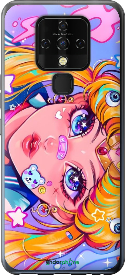 Силиконовый чехол Сейлор Мун 4 для Tecno Camon 16 SE CE7j - 6353u-2398 изображение 