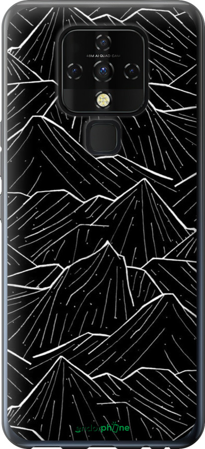 Силиконовый чехол С изображением Темных гор для Tecno Camon 16 SE CE7j - 6489u-2398 изображение 