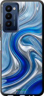 TPU чехол Liquid Chrome для Tecno Camon 18 CH6n - 6781b-2524 изображение 