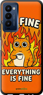 TPU чехол Funny Cat для Tecno Camon 18 CH6n - 6786b-2524 изображение 
