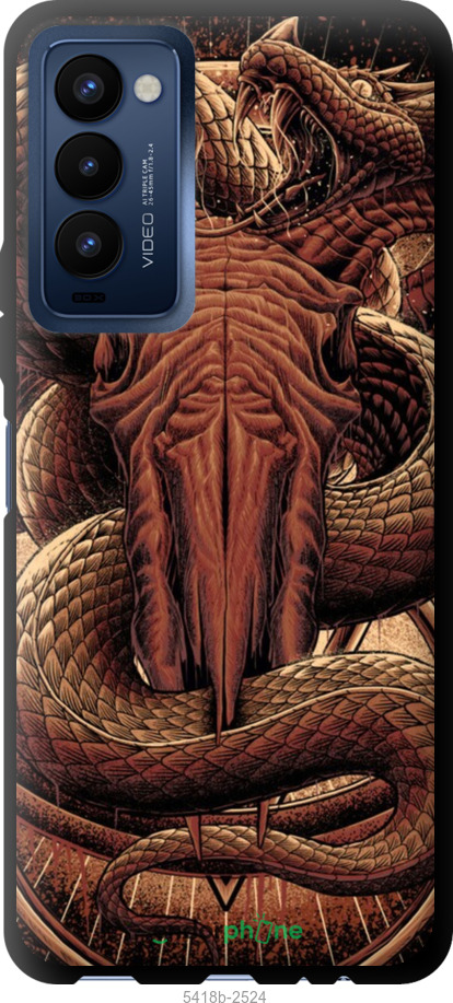 TPU чехол № 5418 для Tecno Camon 18 CH6n - 5418b-2524 изображение 