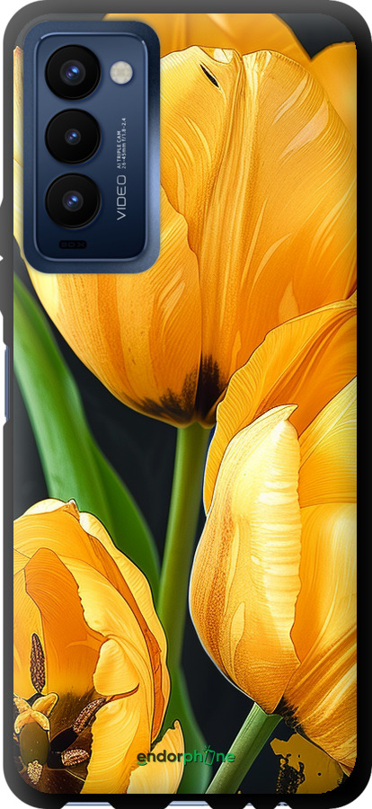 TPU чехол Жовті тюльпани для Tecno Camon 18 CH6n - 5991b-2524 изображение 