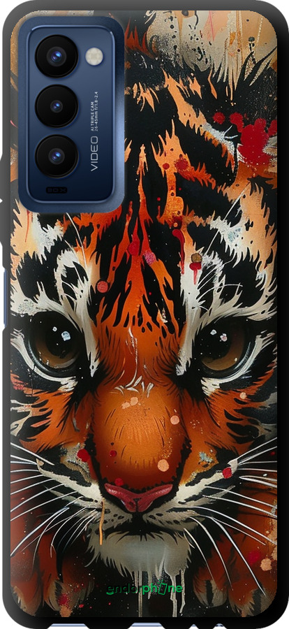 TPU чехол Mini tiger для Tecno Camon 18 CH6n - 6052b-2524 изображение 
