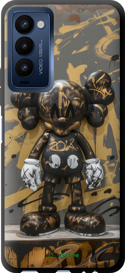 TPU чехол Bronze kaws для Tecno Camon 18 CH6n - 6097b-2524 изображение 