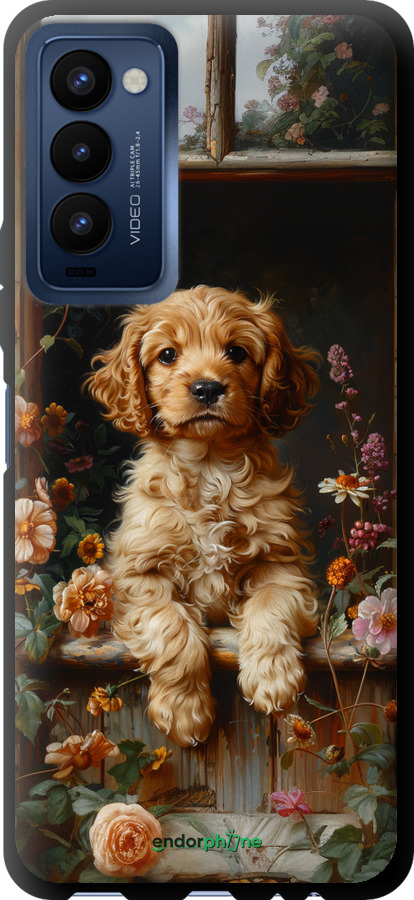TPU чехол Щенок cocker spaniel для Tecno Camon 18 CH6n - 6136b-2524 изображение 