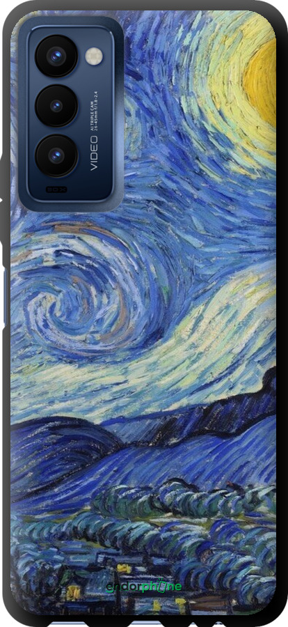 TPU чехол «Звездная ночь» Винсента Ван Гога для Tecno Camon 18p CH7n - 6433b-2525 изображение 