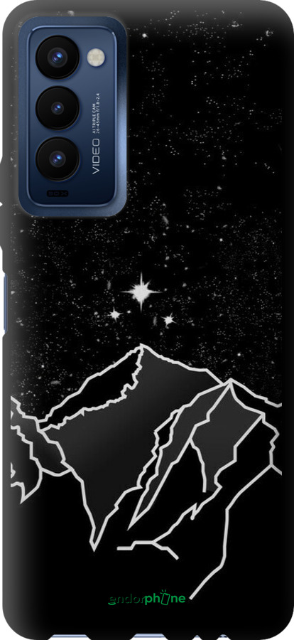 TPU чехол Минималистический горный пейзаж для Tecno Camon 18p CH7n - 6438b-2525 изображение 
