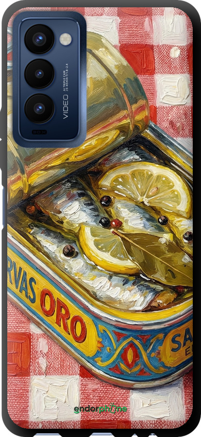 TPU чехол Vintage Sardine Tin Phone для Tecno Camon 18 CH6n - 6772b-2524 изображение 
