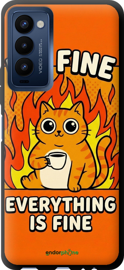 TPU чехол Funny Cat для Tecno Camon 18 CH6n - 6786b-2524 изображение 