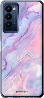 Силіконовий чехол Нежный мрамор для Tecno Camon 18p CH7n - 6310u-2525 изображение 