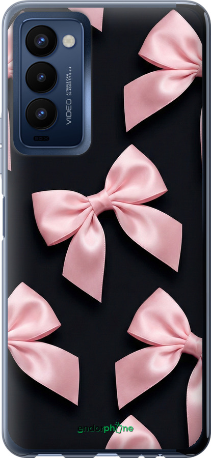 Силиконовый чехол Coquette Ribbons Dark Coquette для Tecno Camon 18 CH6n - 6767u-2524 изображение 