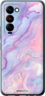 Силиконовый чехол Нежный мрамор для Tecno Camon 18 Premier - 6310u-2652 изображение 