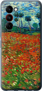 Силиконовый чехол Винсент Ван Гог-Маковое поле для Tecno Camon 18 Premier - 6466u-2652 изображение 