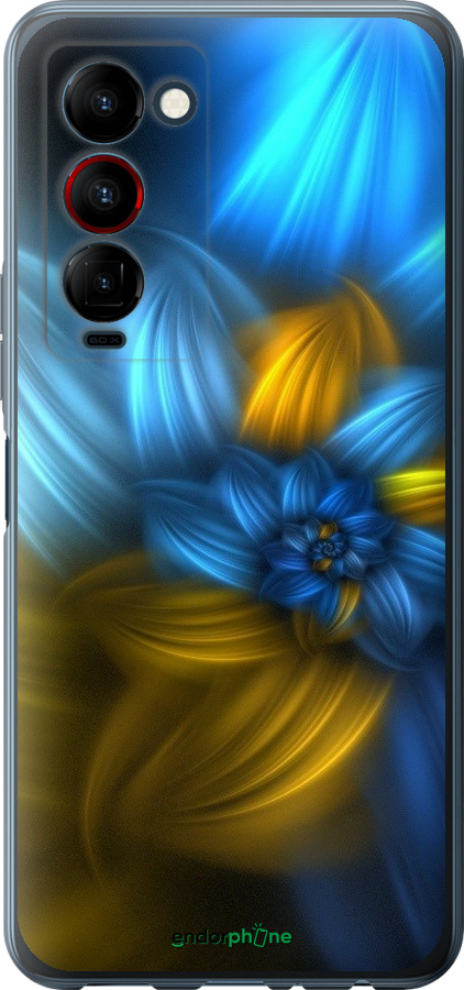 

Силіконовий чохол "Візерунок 46" для Tecno Camon 18 Premier, Синій