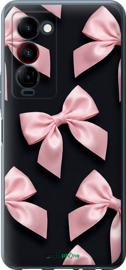 Силиконовый чехол Coquette Ribbons Dark Coquette для Tecno Camon 18 Premier - 6767u-2652 изображение 