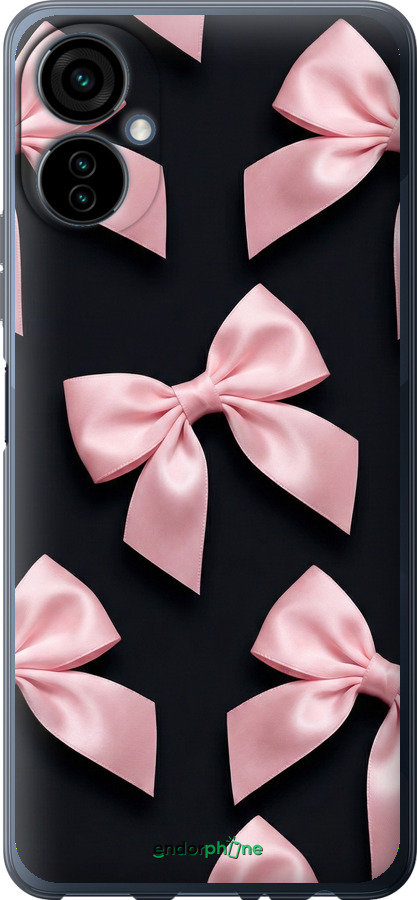 Силиконовый чехол Coquette Ribbons Dark Coquette для Tecno Camon 19 Neo CH6i - 6767u-2753 изображение 